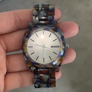 Must Have Classic Nixon Women’s Water Color Time Teller Acetate Watch 💕💙💜
